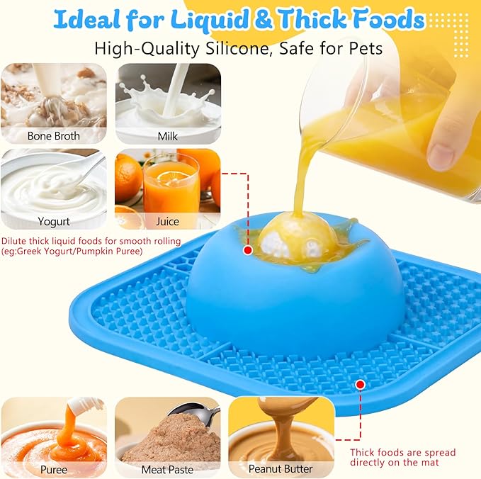 Slow Feeder Dog Bowls & Lick Mat - Image 3
