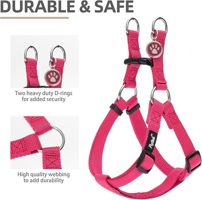 PUPTECK No Pull Dog Harness Soft Adjustable Basic Nylon Step in Puppy Vest - Image 3