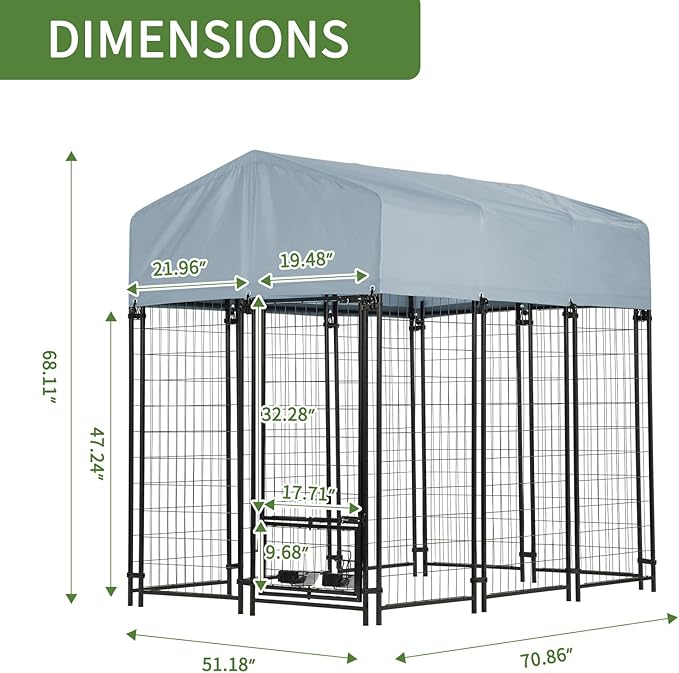 Outdoor Dog Kennel Outside Run - Image 2