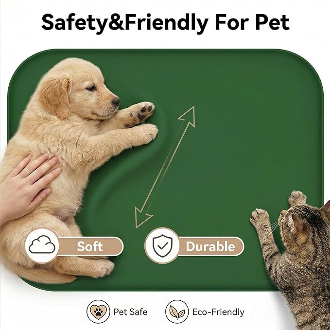 BLESWIN Non-Slip Silicone Dog Food Mat - Image 6