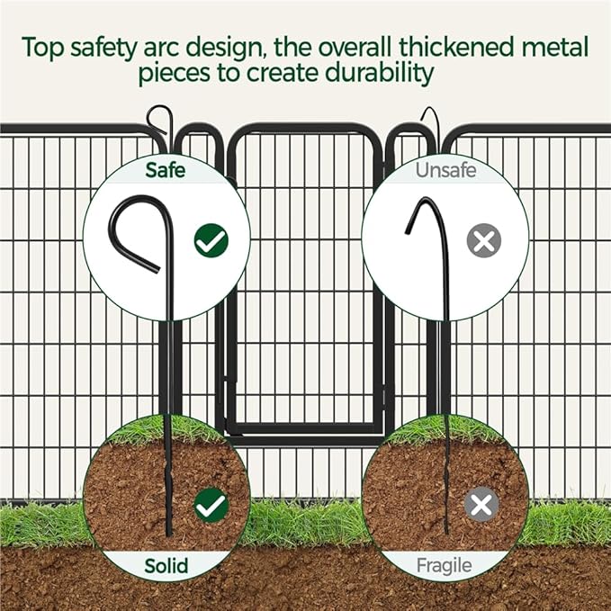 Yaheetech Dog Playpen Outdoor, 40 inch 16 Panels Dog Pen Indoor Heavy Duty - Image 9