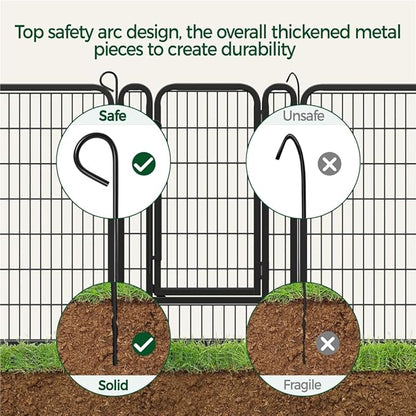 Yaheetech Dog Playpen Outdoor, 40 inch 16 Panels Dog Pen Indoor Heavy Duty - Image 9