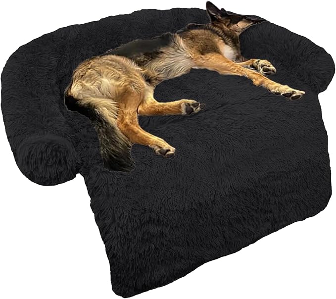 GGIB Calming Dog Bed Fluffy Plush Dog Mat by GGIB