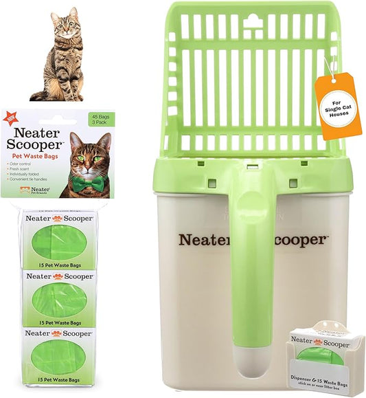 Neater Pet Brands Neater Scooper Standard Cat Litter Scoop, 60 Refill Bags – by NeaterPetBrands