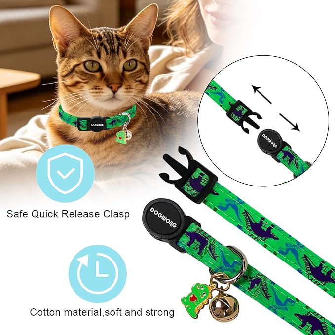 2 Pack Cotton Kitten Collars - Image 3