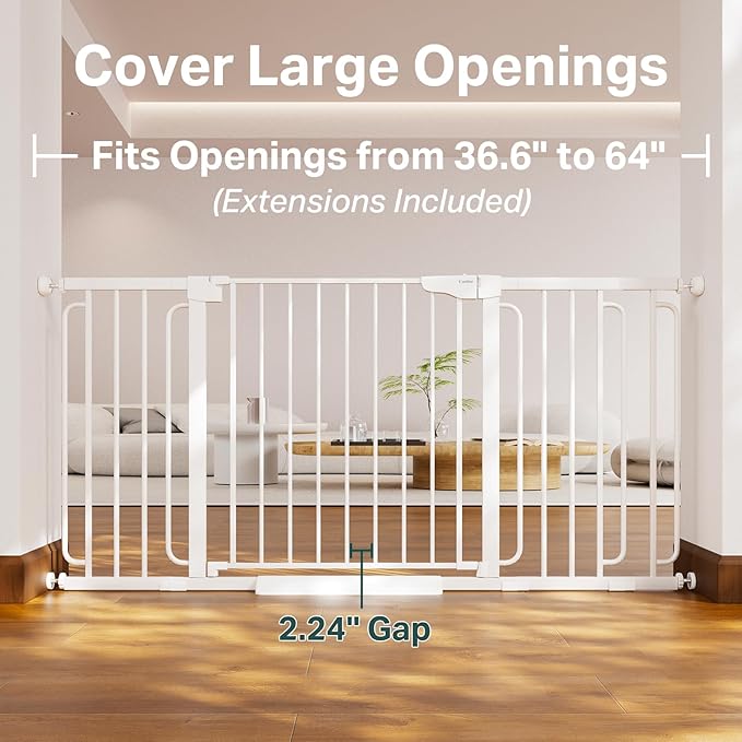 Cumbor 36.6-64" Extra Wide Baby Gate - Image 2