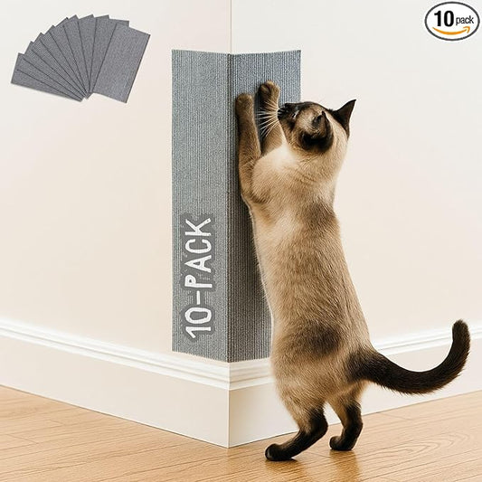 Cat Scratch Mat, 23.6’’ x 11.8’’ Wall Corner Scratcher, Versatile Self-Adhesive by 2ME