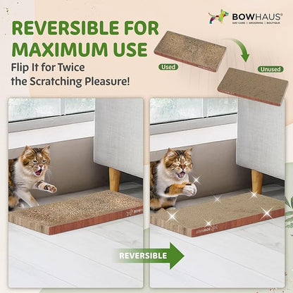 BOWHAUS Cat Scratcher Cardboard, Reversible Scratcher, Durable & Long-Lasting - Image 6