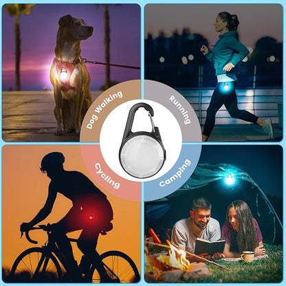 2Pack Dog Lights for Night Walking Dog Collar Light Clip on Rechargeable Glow - Image 4