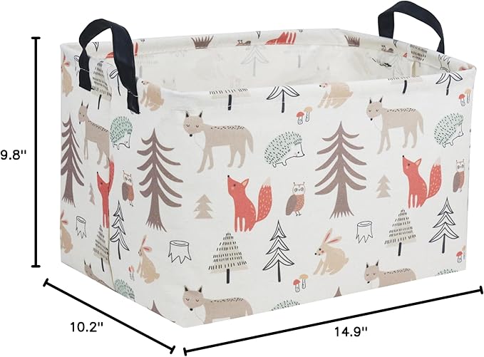 Essme Rectangular Kids Basket, Animal Storage Basket - Image 7