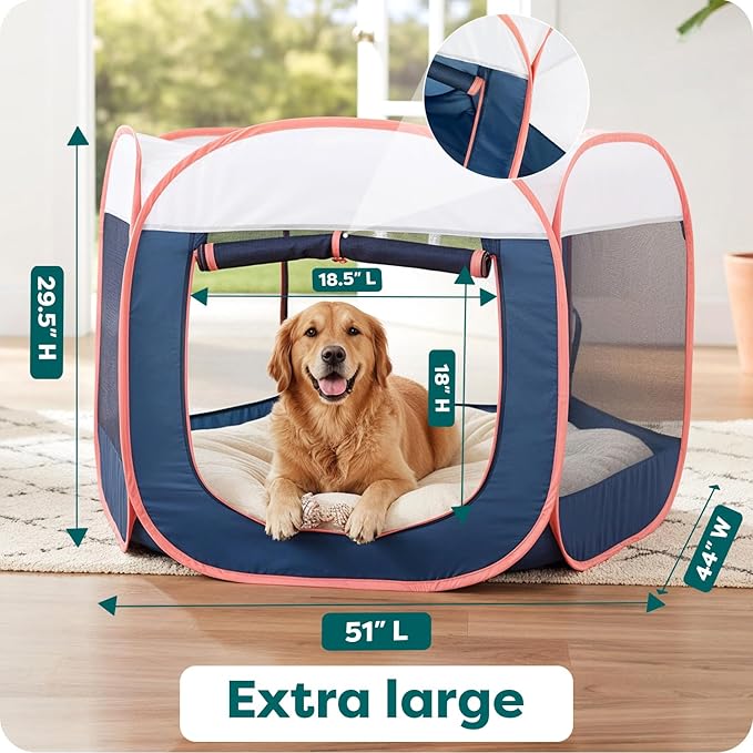 FurHaven Soft-Sided Dog & Cat Playpen, Portable Foldable Indoor & Outdoor Pet - Image 3