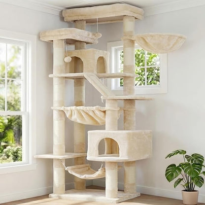 Heybly Cat Tree, 71-Inch-Tall Tower by HEYBLY