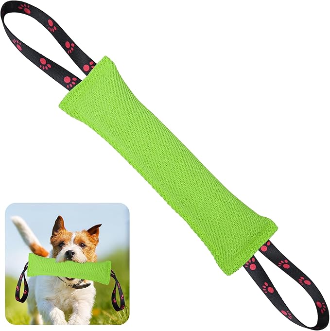 ToLanbbt Dog Tug Toy Bite Jute Pillow Pull Toy by ToLanbbt