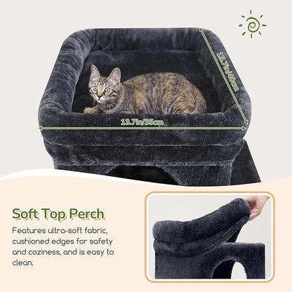 Globlazer 52in Cat Tower for Multiple Indoor Cats, Heavy Duty Multi-Level Cat - Image 2