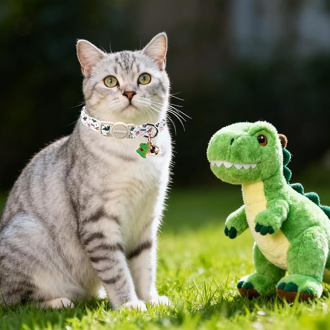 2 Pack Dinosaur Cat Collars Breakaway - Image 5