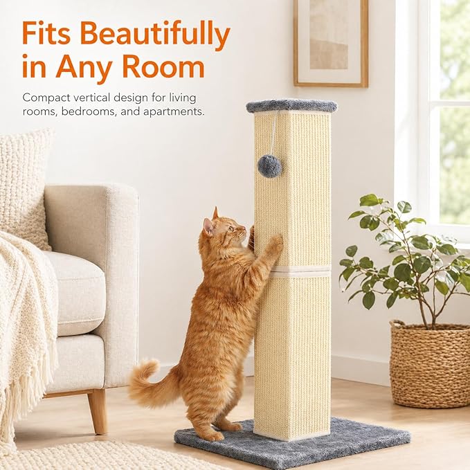 Cat Scratching Post for Large Indoor Cats & Kittens, Cat Scratcher - Image 6