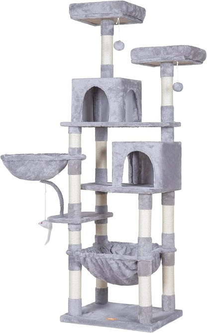 Heybly Cat Tree, 70 inches Tall Cat Tower condo - Image 9