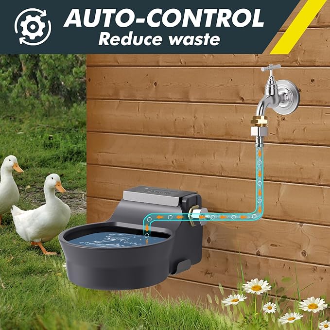 67OZ Automatic Water Dispenser for Dogs Patented Auto-Filling Dog Water Bowl - Image 2