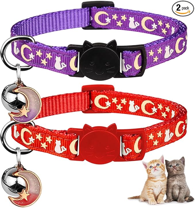 Baeuppit 2PCS Breakaway Cat Collars by Baeuppit