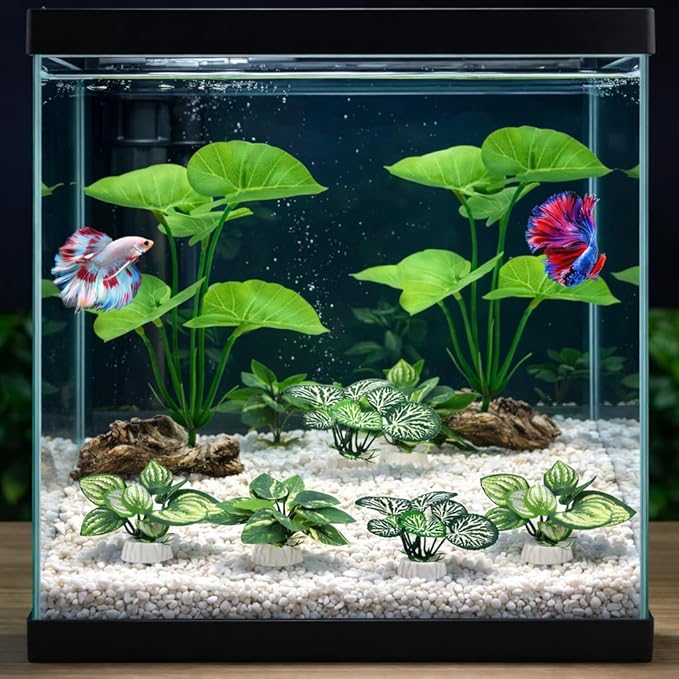 10 Pack Silk Aquarium Plants Fish Tank Decorations - Image 6