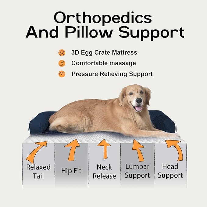 Dog Bed Large Sized Dogs-Orthopedic Waterproof Bed - Image 3