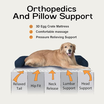 Dog Bed Large Sized Dogs-Orthopedic Waterproof Bed - Image 3