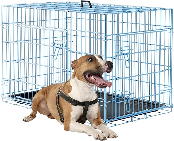 FDW Dog Crate 36inch Dog Cage Foldable Metal Kennel by FDW