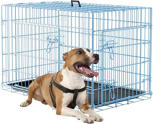 FDW Dog Crate 36inch Dog Cage Foldable Metal Kennel by FDW