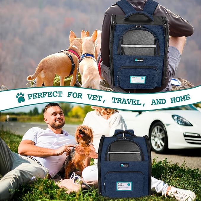 PetAmi Dog Backpack Carrier for Small Medium Dogs Large Cats up to 18 lbs - Image 7