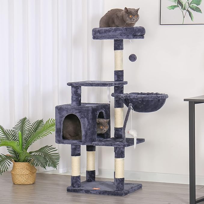 Heybly Cat Tree with Toy, Cat Tower condo - Image 7