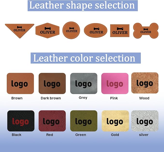 Personalized Dog Bandana with Leather Patch Name, Custom Pet Scarf - Image 7