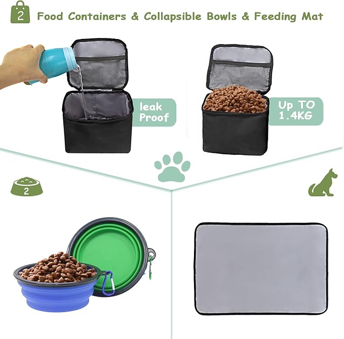 WOLT Dog Travel Bag Dog Bag for Traveling and Supplies - Image 4