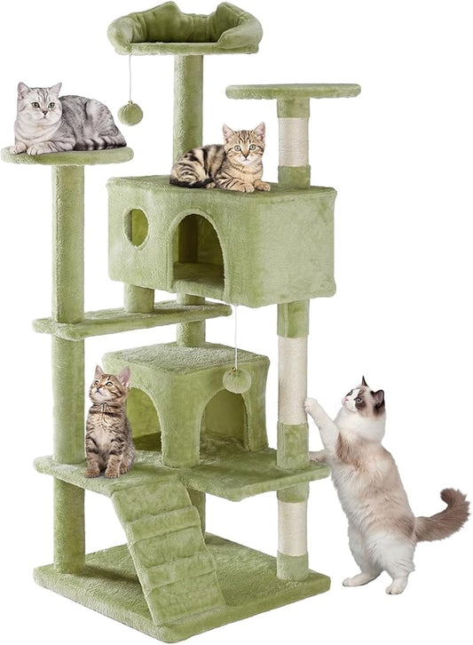 Sweetcrispy 54 Inch Cats Tree Tower, Indoor Cat Condo by Sweetcrispy