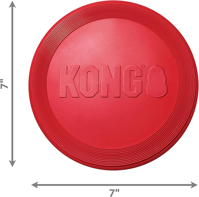 KONG Flyer - Durable Dog Toy for Outdoor Playtime - Natural Rubber Flying Disc - Image 4