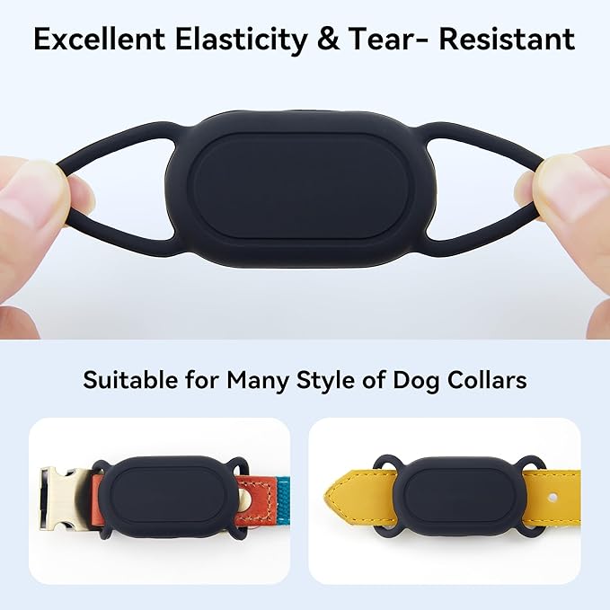 Dog Collar Holder for Galaxy Smarttag2, Waterproof Silicone Case for Pet Cat - Image 6