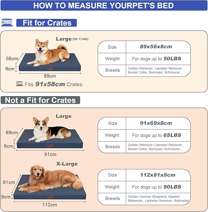 Outdoor Waterproof XL Dog Bed, Orthopedic Dog Bed - Image 2
