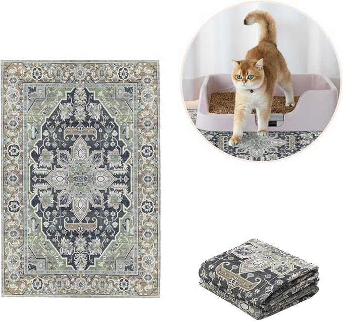 Lovewag Pets Cat Litter Box Mats 2 Pack - Image 2