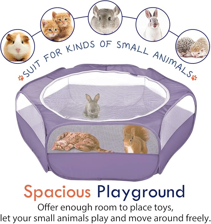 Pawaboo Small Animals Playpen, Waterproof Small Pet Cage Tent - Image 7