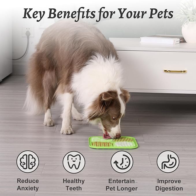 MateeyLife 2PCS Large Lick Mat for Dogs and Cats, Licking Mats for Dog Anxiety - Image 5