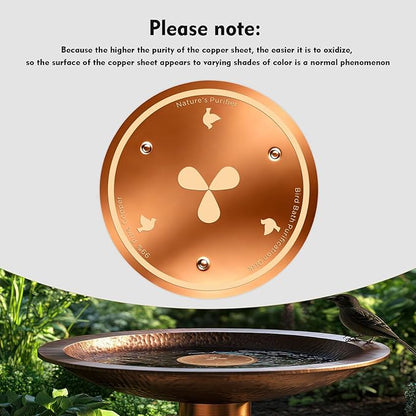 Joyfulmap Copper Bird Bath Purification Disk, 99.99% Pure Copper Cleaning - Image 7