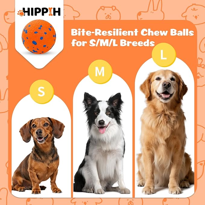 HIPPIH Dog Balls Interactive Tennis Balls - Image 6