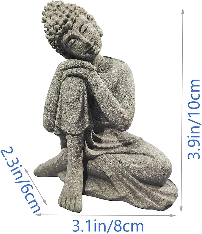 Fish Tank Buddha Statue Decorations Aquarium Decor Betta Fish Tank Accessories - Image 2
