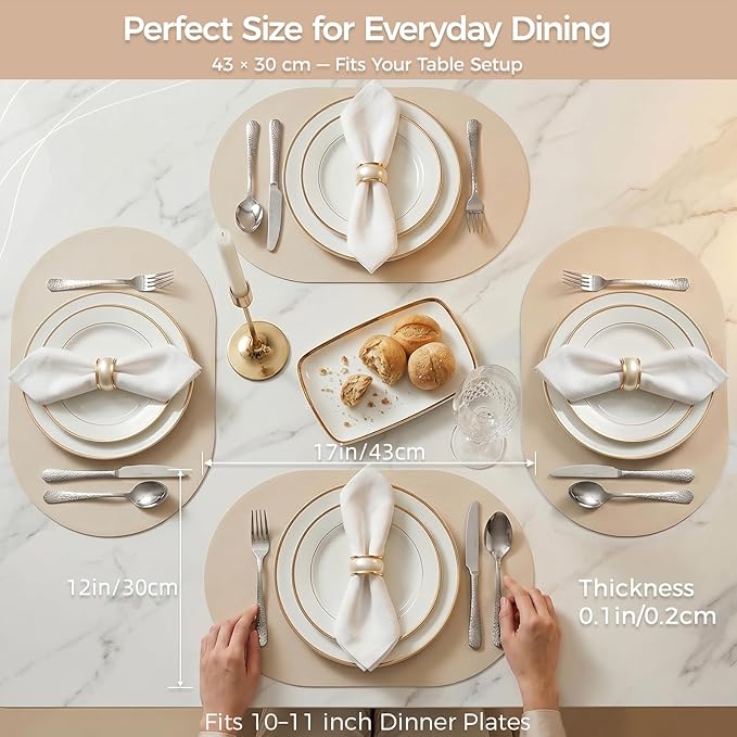 Premium Thick Silicone Placemat，Heat & Oil Resistant, Non-Slip Table Mat - Image 8