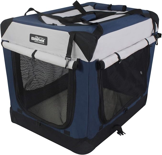 EliteField 4-Door Folding Soft Dog Crate - Image 2