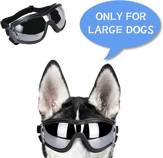 Dog Sunglasses/Goggles, UV/Wind/Dust/Fog Protection Pet Glasses Eye Wear - Image 8