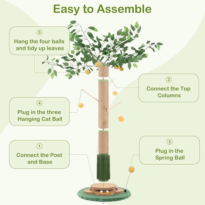 Tall Cat Scratching Post 51 Inch, Cat Scratching Post - Image 9