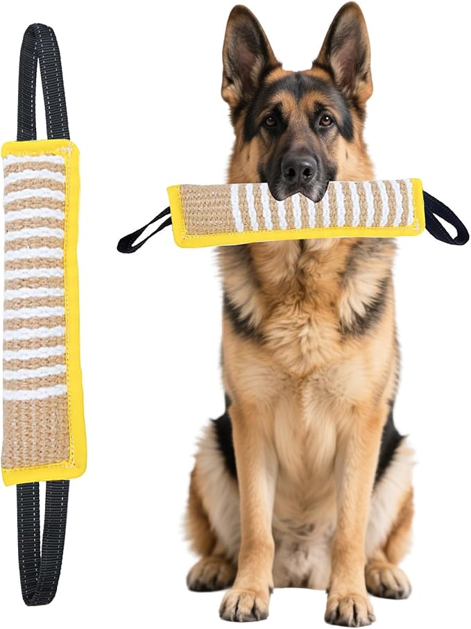Clysoru Squeaky Tug Toy for Dogs Jute by Clysoru