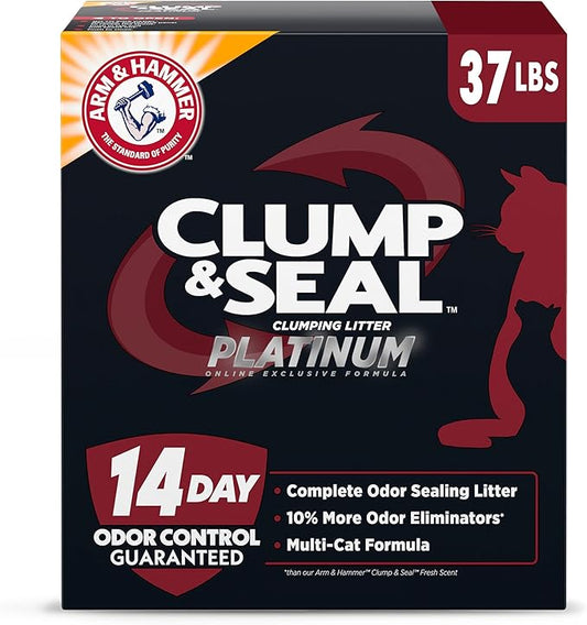 ARM & HAMMER Clump & Seal Platinum Cat Litter, Powerful Odor Eliminators by ARMHAMMER