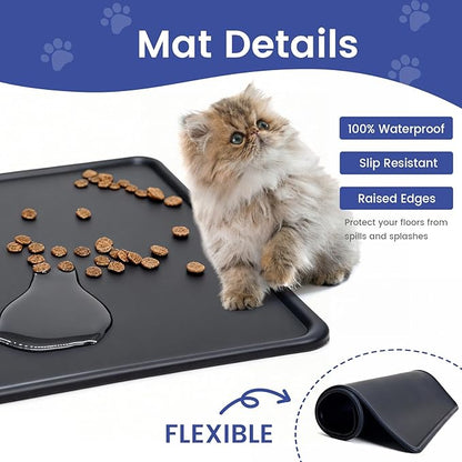 Raised Dog Cat Food Bowl, Cat Food and Water Bowl Set - Image 8