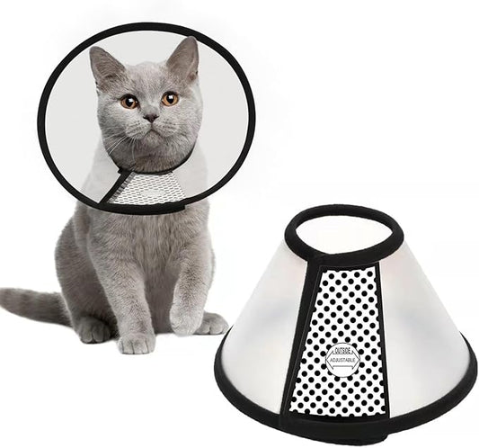 Depets Adjustable Recovery Pet Cone E-Collar by Depets